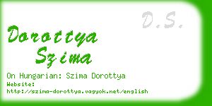 dorottya szima business card